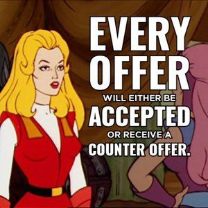 Always willing to negotiate!